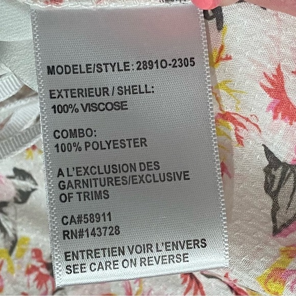 Tribal Cream with‎ Floral Print Top - Picture 4 of 5